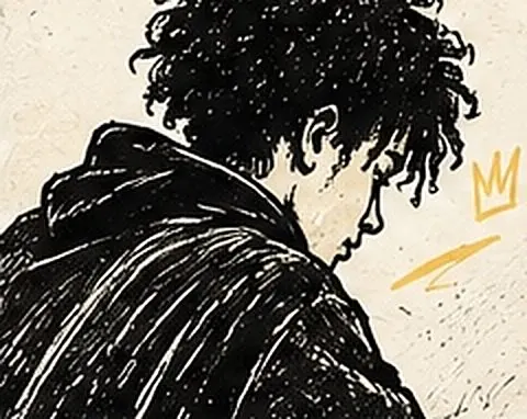 Un profil pensif, de dos, dans une posture de concentration avant de passer